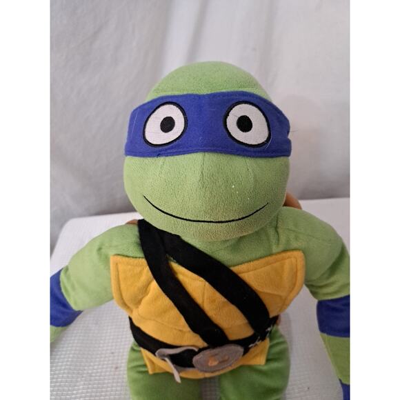2023 TMNT Mutant Mayhem Leonardo Plush 26" Kids Stuffed Animal Body Pillow - Picture 2 of 9